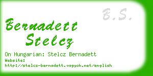 bernadett stelcz business card